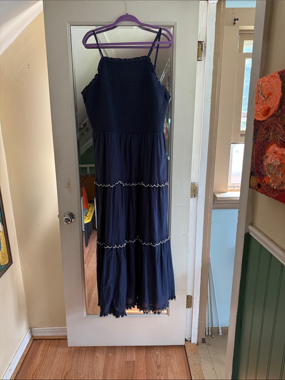 Ann Taylor Navy Blue Maxi Dress